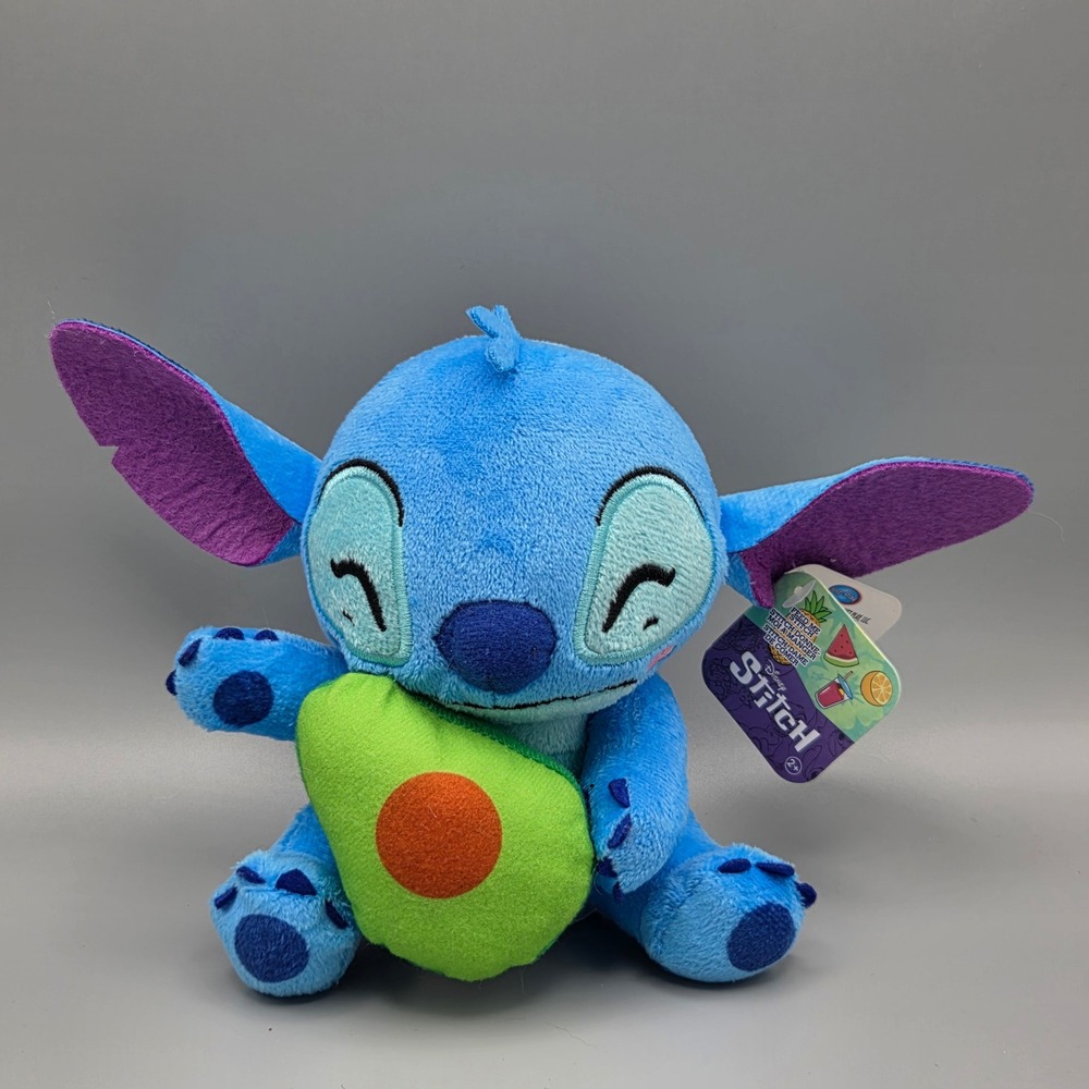 Disney Feed Me Stitch Avocado Plush Toy Blue Alien Just Play NWT
